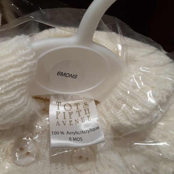 BNWT TOTS Fifth Avenue baby sweater hoodie top. - Picture 5 of 9